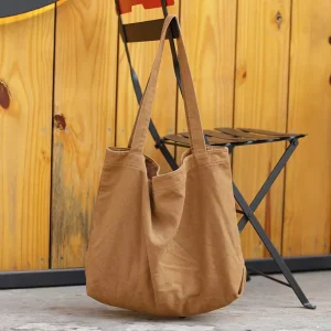 Japanese Versatile Women's Shoulder Bag Large Capacity Canvas Handbags For Women Shopping Bag